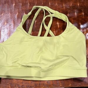Lululemon Light Green Strap Sports Bra. Sz 10. Very gently used. No inserts.